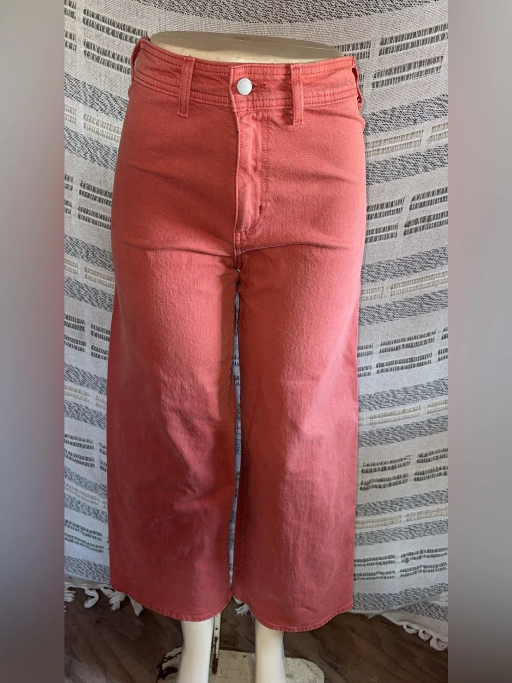 Universal Thread High-Rise Wide-Leg Jeans in Coral